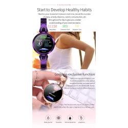 Modieuze Smart Watch AK15 - hartslag - fitnesstracker - waterdicht - Bluetooth - Android - IOSSmart-Wear