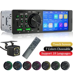 Autoradio 1 Din - touchscreen - afstandsbediening - camera - Bluetooth - AUX - USB - TFDin 1