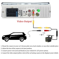 Car radio 1 Din - touch screen - remote control - camera - Bluetooth - AUX - USB - TFDin 1