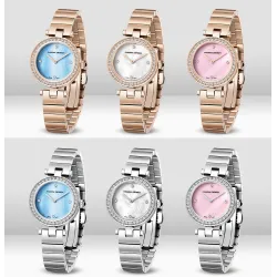 PAGANI DESIGN - luxe dameshorloge - met diamanten - Quartz - roestvrij staalHorloges