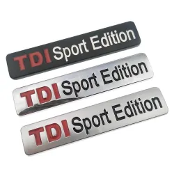 TDI SPORT EDITION - chromen embleem - autostickerStickers