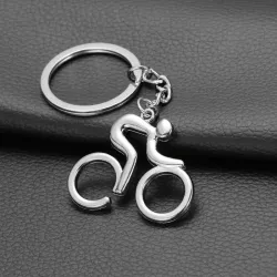 Racefiets - metalen sleutelhangerSleutelhangers