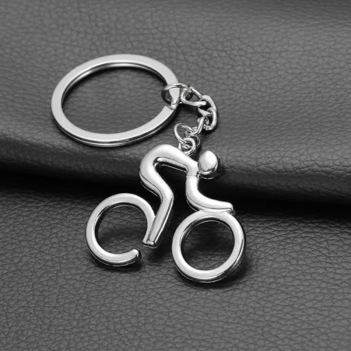 Racefiets - metalen sleutelhangerSleutelhangers