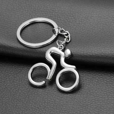 Racefiets - metalen sleutelhangerSleutelhangers