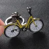 Gele fiets - metalen sleutelhangerSleutelhangers