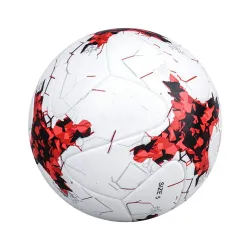 Professionele voetbal - leer - waterdicht - wit-rood - maat 4 - 5Ballen