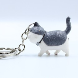 Resin cat - keychain