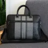 Elegante schoudertas - zakelijke aktetas - echt geweven leer - grote capaciteitTassen