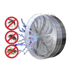 Mückenvernichterlampe - mit Saugnäpfen - solarbetrieben - drinnen / draußen