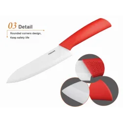 Keramische messenset - 3" 4" 5" 6" inch met dunschiller / coversKeramisch