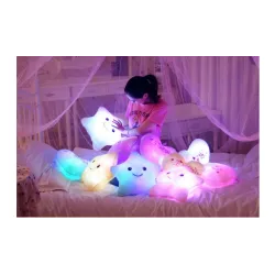 Stervormig kussen - met LED - 40 * 35 cmKnuffels