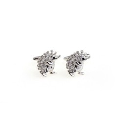 Silver hedgehog - cufflinksCufflinks