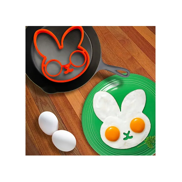 Silicone egg shaper - pancake - rabbit shapeEgg shapers
