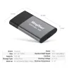 KingDian - externe SSD - USB3.0 - type-C - 120GB - 250GB - 500GB - 1TB - 2TBHarde schijven