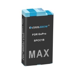 1600 mAh Li-Ionen-Akku - wiederaufladbar - für GoPro Hero Max