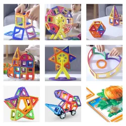 Magnetische bouwstenen - bouwset - groot formaat - educatief speelgoedConstructie