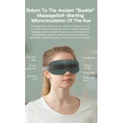 4D smart eye massager - music - rhythm - vibration - relax - acupressure - relieve fatigue / dark eye circlesMassage