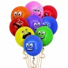 Big Eyes - smiley ballonnen - 12 inch - 10 stuksBallonnen