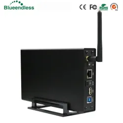 Aluminium externe behuizing - Nas WiFi-router - repeater - 300 mbps - HDD3.5 Sata naar USB 3.0-behuizingHDD behuizing