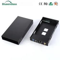Aluminium externe behuizing - Nas WiFi-router - repeater - 300 mbps - HDD3.5 Sata naar USB 3.0-behuizingHDD behuizing