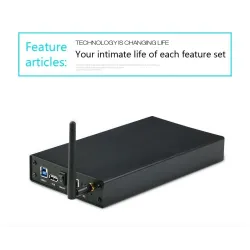 Aluminium externe behuizing - Nas WiFi-router - repeater - 300 mbps - HDD3.5 Sata naar USB 3.0-behuizingHDD behuizing