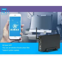 Aluminium externe behuizing - Nas WiFi-router - repeater - 300 mbps - HDD3.5 Sata naar USB 3.0-behuizingHDD behuizing