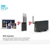 Aluminium externe behuizing - Nas WiFi-router - repeater - 300 mbps - HDD3.5 Sata naar USB 3.0-behuizingHDD behuizing