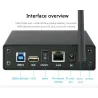 Aluminium externe behuizing - Nas WiFi-router - repeater - 300 mbps - HDD3.5 Sata naar USB 3.0-behuizingHDD behuizing