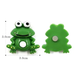 Decoratieve koelkastmagneten - groene kikkers - 6 stuksKoelkastmagneten