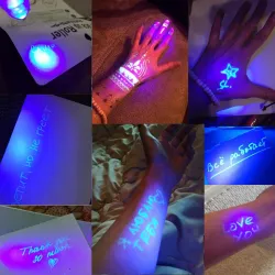 Onzichtbare inktbalpen - met UV-lichtPennen & Potloden