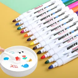 Waterverf - magische balpennen - whiteboard marker - drijvende tekening in water - 12 stuksPennen & Potloden