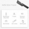 Selfie stick statief - met afstandsbediening - uitschuifbaar - opvouwbare monopod - Draadloos / BluetoothStatieven en standaa...