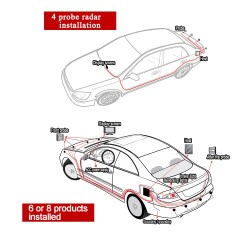 Parkeersensor - radar - achteruit automatisch parkeren - LCD-scherm - LEDInterieur accessoires