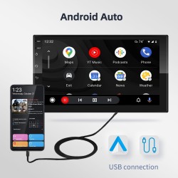 Android 10 autoradio - 4GB-64GB - Bluetooth - AI - 8-core - CarPlay - 4GDin 2
