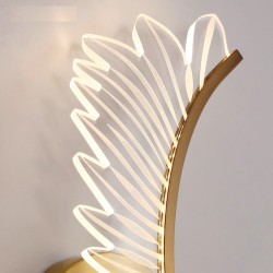 Modern LED wall lamp - golden wings design - indoorWall lights