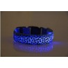 LED-Hundehalsband - Safety Night Walk - bunter Leoparden-Print