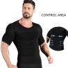 Schlankheits-T-Shirt für Herren - Kurzarm - Kompression - Body-Shaper
