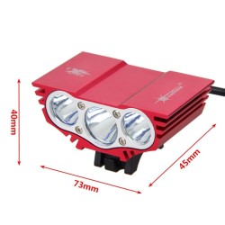 3XT6 - 5V USB - LED Fahrradlicht - Frontlampe - wasserdicht