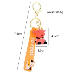 Resin koe / stier - sleutelhangerSleutelhangers