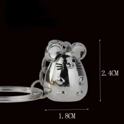 Mini metalen muis - sleutelhangerSleutelhangers