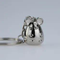 Mini metalen muis - sleutelhangerSleutelhangers