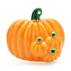 Halloween pompoenen - emaille brocheBroches