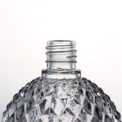 Vintage Parfümflasche - leerer Behälter - mit Zerstäuber - Kristallglas - 100ml