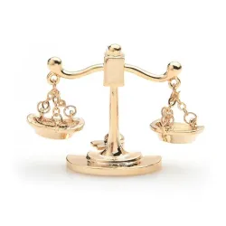 Weegschaal sterrenbeeld - metalen brocheBroches