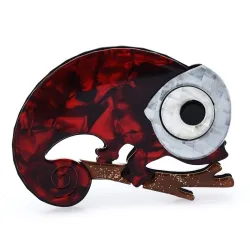 Grote ogen gekko / hagedis - emaille brocheBroches