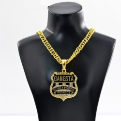 Gangsta - gouden ketting in rapstijlKettingen