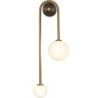Moderne wandlamp - dubbele glazen bol - goud ijzer - LED G9 - AC90-260VWandlampen