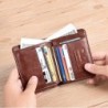 Modieuze portemonnee - creditcardhouder - anti-diefstal RFID - opvouwbaar - echt leerPortemonnee