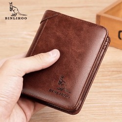 Fashionable wallet - credit card holder - anti theft RFID - foldable - genuine leatherWallets