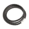 Genuine braided leather - bracelet with magnetic claspsBracelets